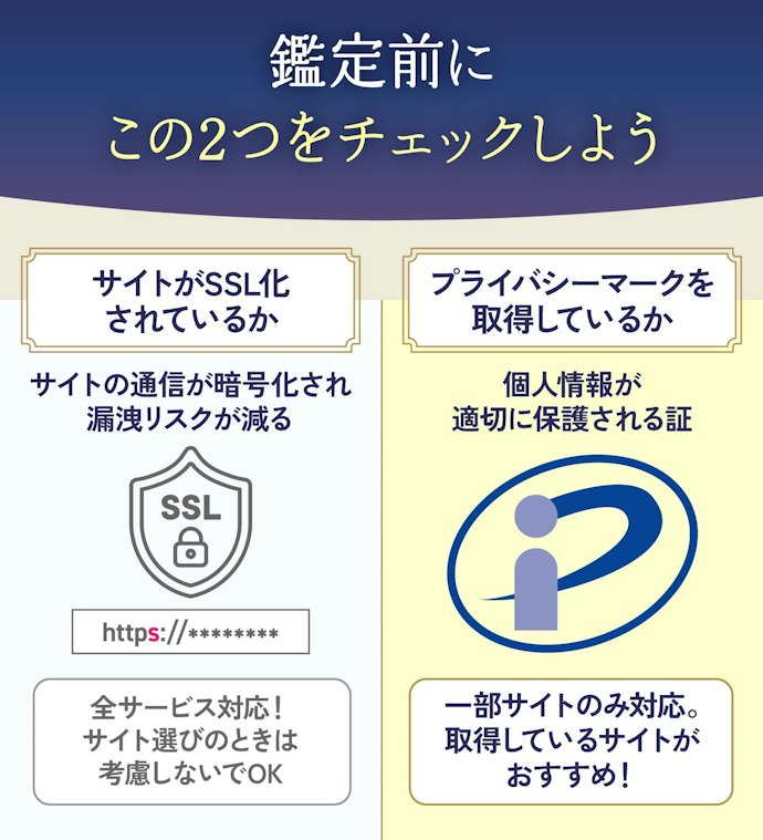 怪しいサイトを見極めるのは難しい。サイトの通信の暗号化とプライバシーマーク取得が基準の1つ