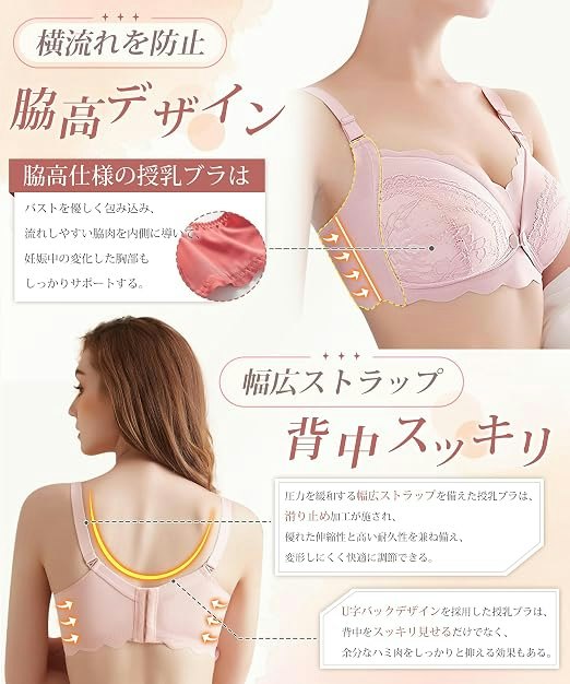 肩の負担やはみ出しが気になるなら、幅広ストラップ・脇高タイプを