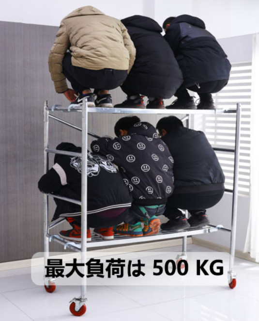 重作業に使う・安定性を重視する場合は、耐荷重150kg以上をチェック