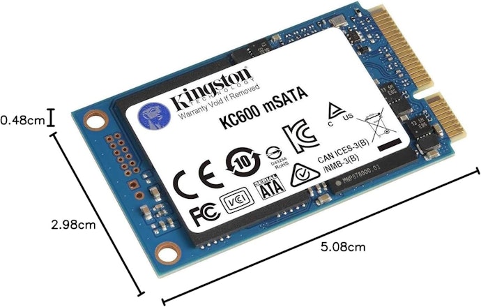 mSATA SSDのサイズが使いたい機器の許容サイズ内かをチェック