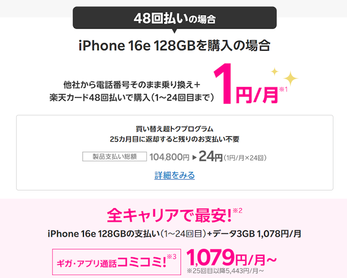 楽天モバイル