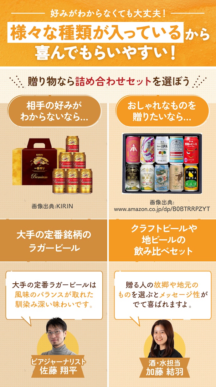 贈り物用なら詰め合わせセットを選ぼう