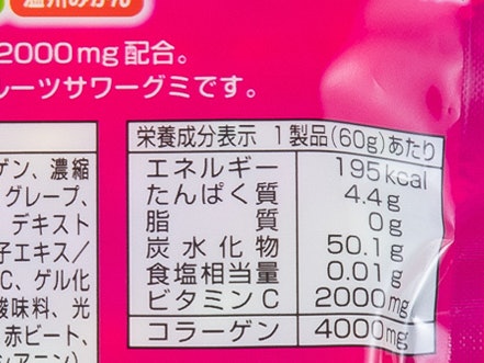 美容・健康・ダイエット目的なら、成分やカロリーも要チェック