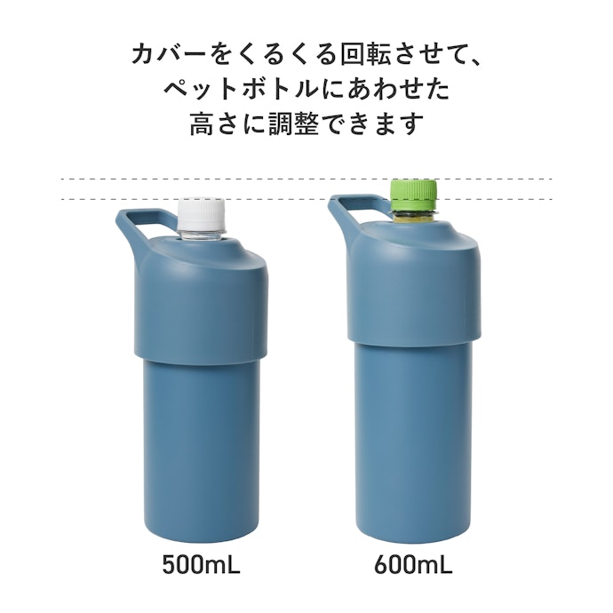 500~650mLペットボトルに対応