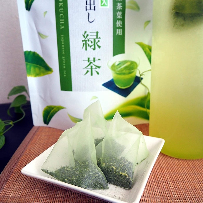 水出し緑茶を手軽に作れるティーバッグが便利