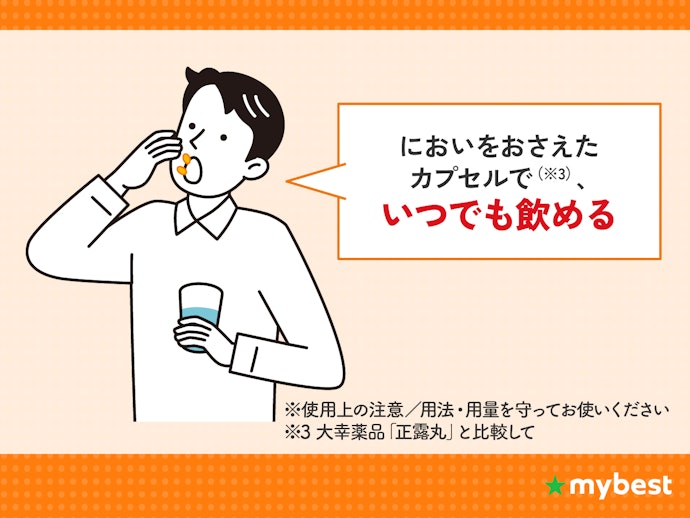 POINT③ においをおさえた(※3)飲みやすいカプセル