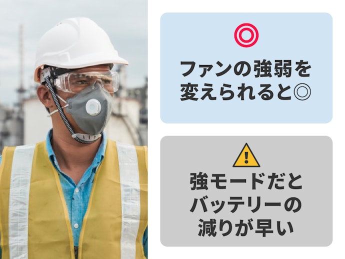 風量を調節できると使いやすい