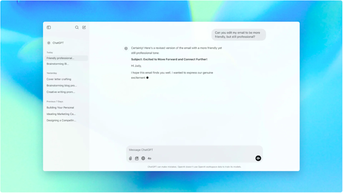 記事やレポートの叩き台を作りたいならチャット型が便利