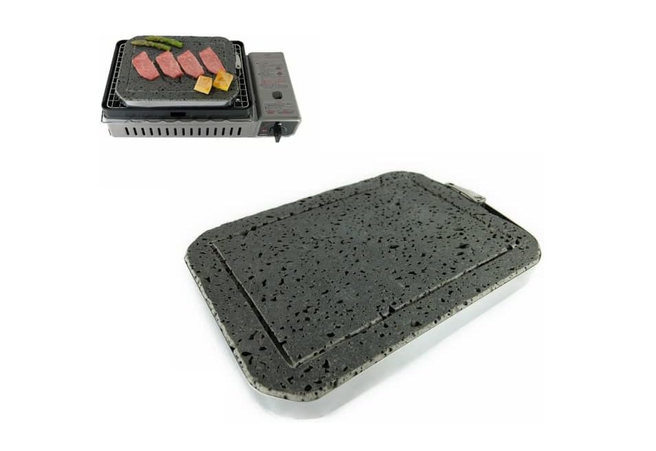 美品】富士山溶岩プレート 「極-レジェンド」 25cm 丸型 石焼 溶岩