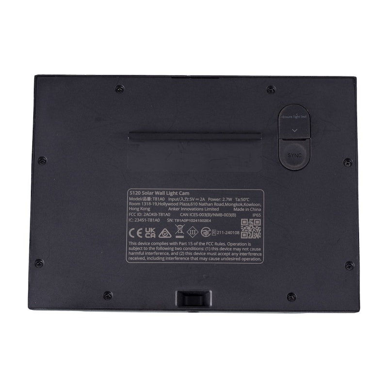 Anker Eufy Solar Wall Light Cam S120　未開封 Anker Japan、ソーラー充電式でセンサーライト一体型の