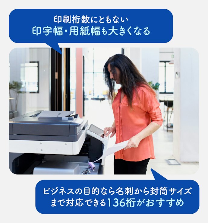印刷桁数:用紙サイズに適した桁数を選ぼう
