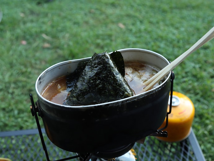 ④おにぎりをすべて投入する