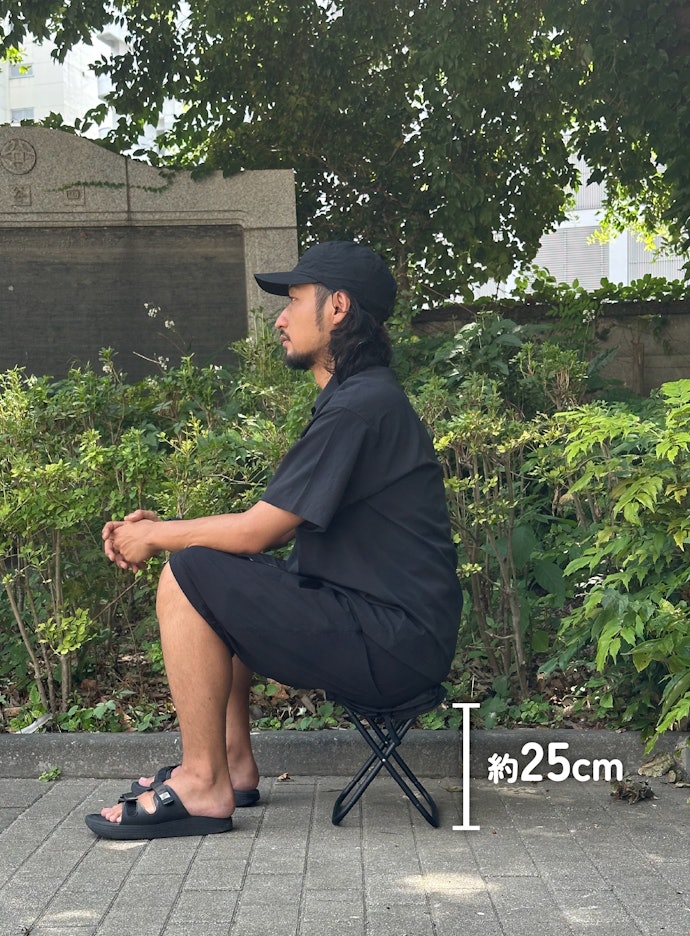座面の高さ|★★|約25cmの座面は列が進むと立ち上がる必要あり