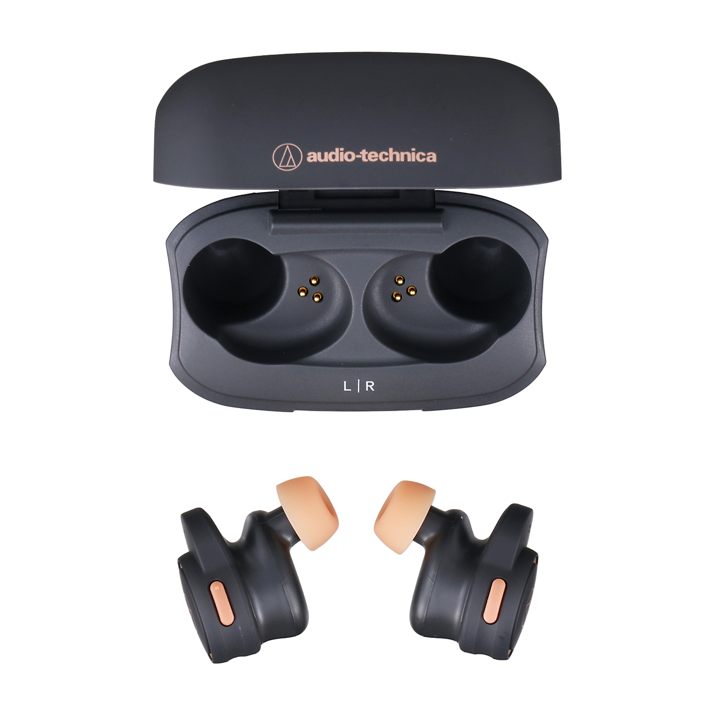 1週間以内発送 オーディオテクニカ ATH-CK1TW 完全ワイヤレスイヤホン/Bluetooth / 最大約21時間再生 / 片耳使用可 ブラック ATH-CK1TW BK : オーディオテクニカ ATH-CK1TW OR ワイヤレス