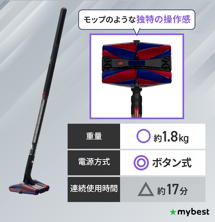 家具が多いなら、隅々まで動かしやすいスリムモデルがおすすめ