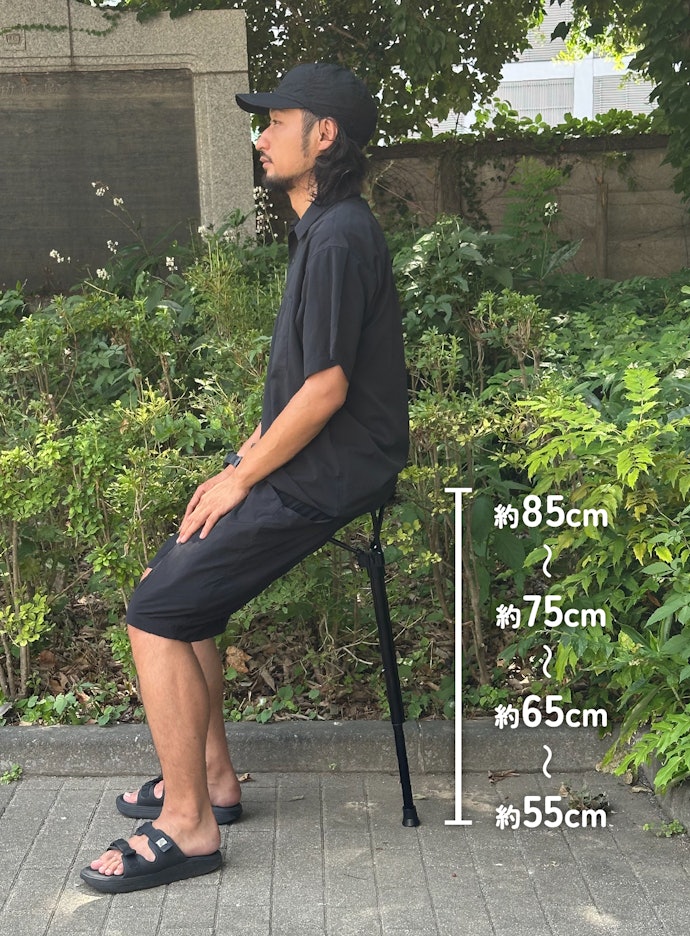 座面の高さ|★★★★★|絶妙な高さで列移動がめっちゃしやすい!