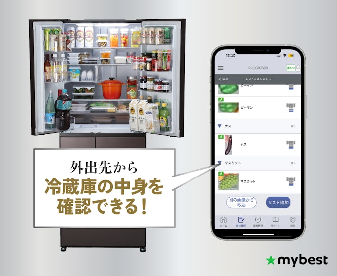 AIを使ったカメラがあると、冷蔵庫の中身をスマートに管理できる!