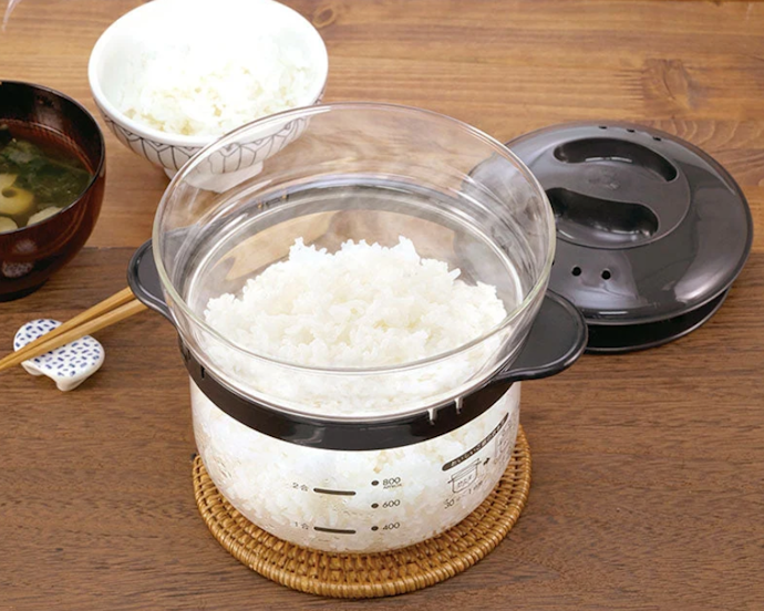 1時間以内で炊飯可能。おかずを作っている間にお米を炊ける