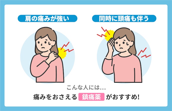 ひどい痛みを緩和したい人は、「痛み止め・鎮痛効果タイプ」を