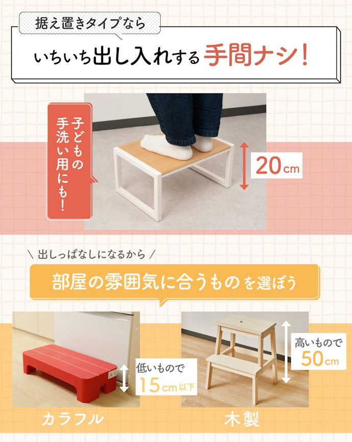 同じ場所でずっと使うなら「据え置きタイプ」