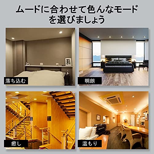 シーンに応じて色味を変えたい人は調色、手軽に雰囲気を変えたい人は調光機能を