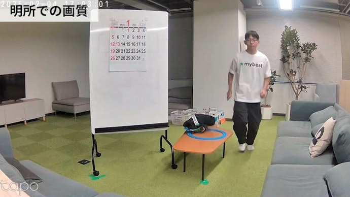 画質がよく、ペットの様子を把握しやすい