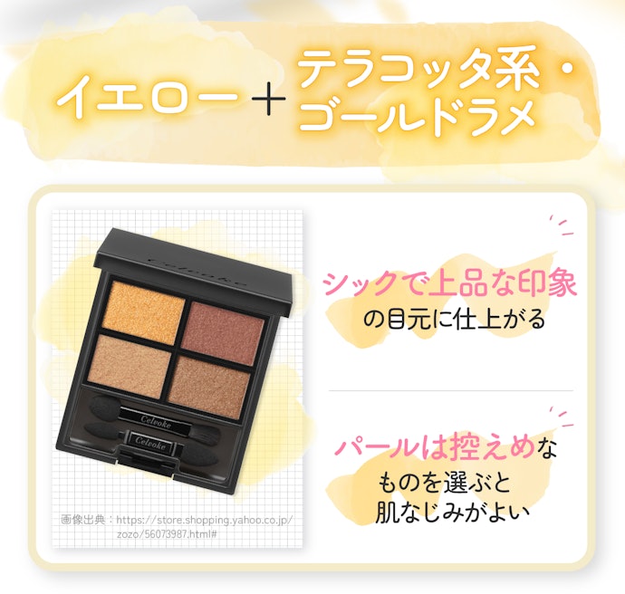 イエロー+テラコッタ系:イエベ秋におすすめ