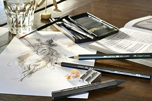 デッサン用:柔らかく紙に定着しやすい。イラストや絵画の下書きに便利