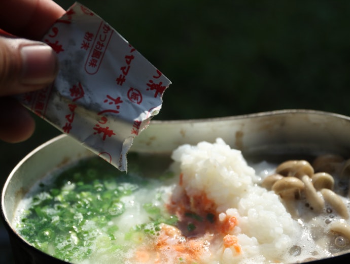 ②顆粒だしを投入する