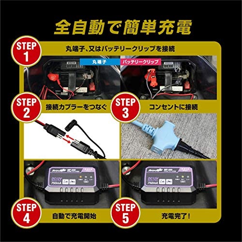 つけっぱなしで使うならフロート充電・トリクル充電に着目