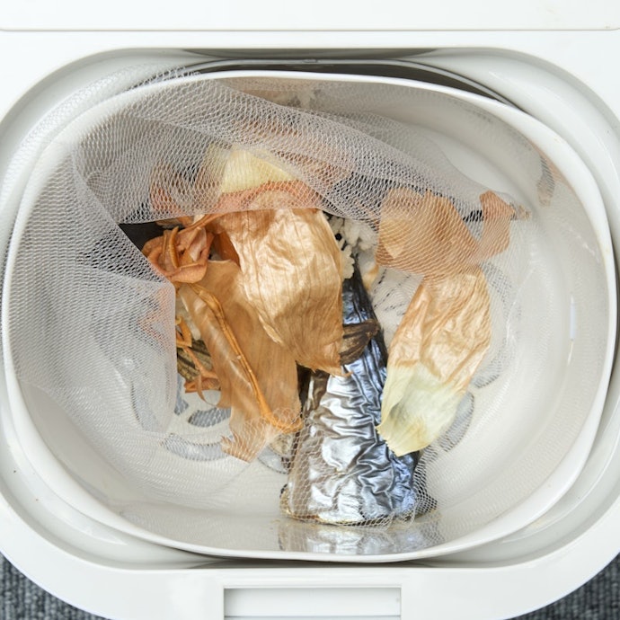 生ゴミの下処理は水気を切るだけ。手間がかからず使いやすいのがメリット
