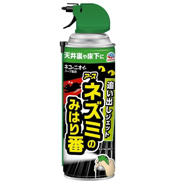 台所や天井裏などいろんな場所で使用したいなら、ネズミよけスプレーが便利