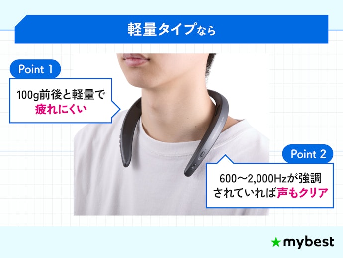 テレビの音を聞き取りやすくしたい人は、軽量タイプで声がハッキリ聞こえるモデルを