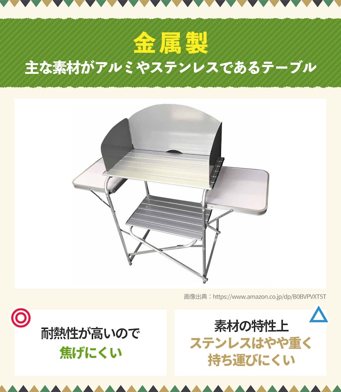 耐熱性を求めるなら金属製をチョイス