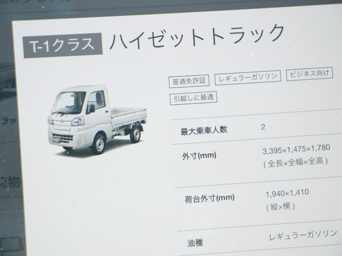 小型の家具・家電を運ぶなら「軽トラ」が借りられるか確認。幌つきだとベター