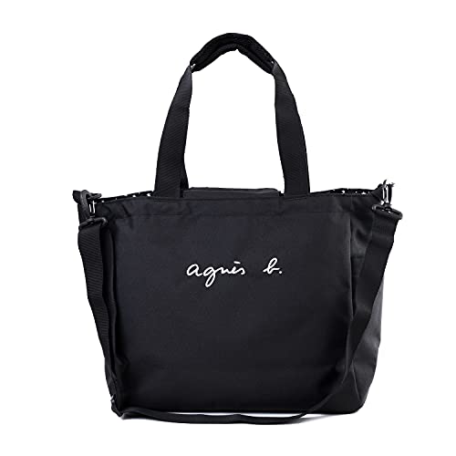 【美品】agnes b. アニエスべー ナイロン トートバッグ ブラック アニエスベー バッグ トートバッグ ナイロン（レディーストート