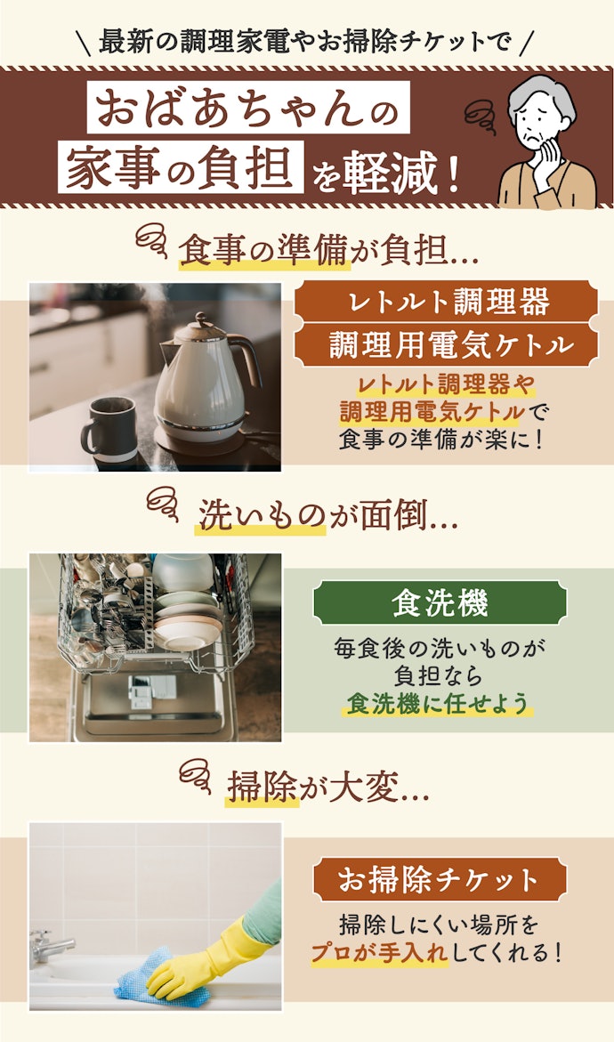 家事を楽にしたいなら家事を助ける家電やサービスがぴったり