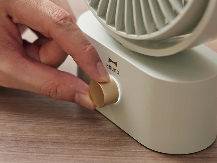 風量・風向きの調整が可能。心地よい風に当たりやすい