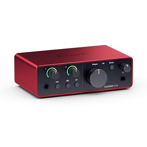 Focusrite:音のクリアさやデザイン性が特徴