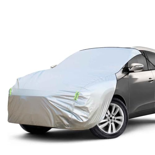 カーポートや車庫駐車ならハーフカバー。前方や上部をピンポイントで守れる