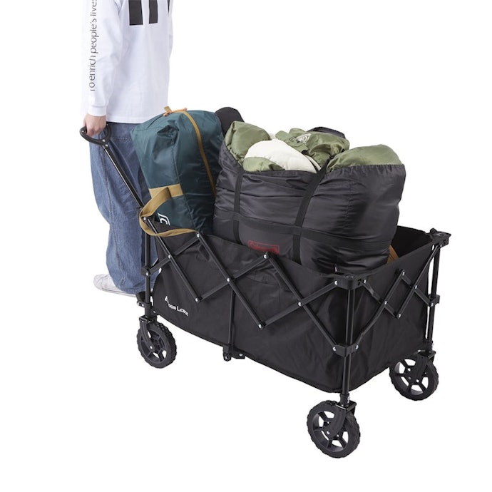 容積157Lとかなり大きめ。たくさん荷物を積んで運べる