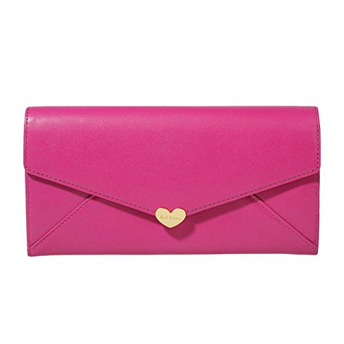 美品✨　ポールスミス　長財布　上品なピンク　ハート ポールスミス長財布ラウンドジップファスナーピンクラメハート