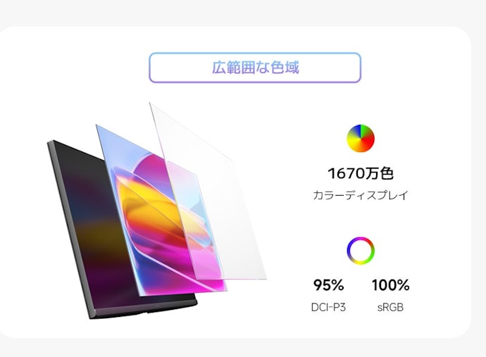 色の正確性が求められる職種の人は、sRGBカバー率100%がおすすめ
