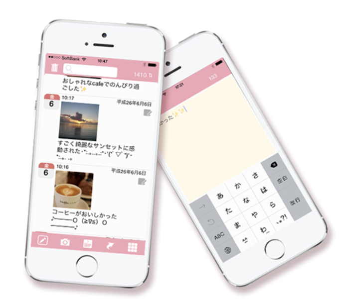 シンプルに日記をつけたい場合は、短文スタイルがぴったり