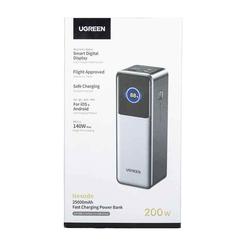 UGREEN Nexode モバイルバッテリー 25000mAh 200Wの口コミ・評判は