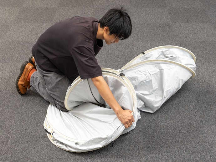 スムーズに収納でき、初心者でも手間取らない