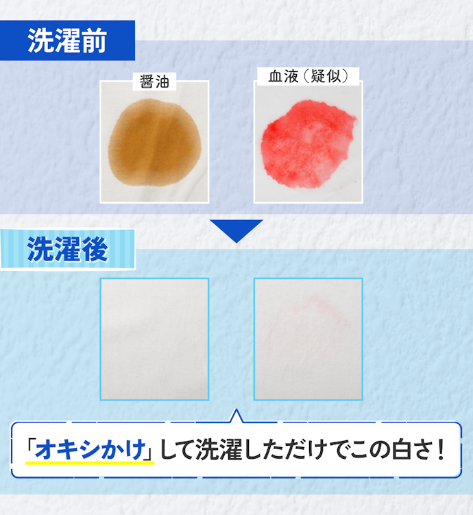 漂白力②|頑固なシミ