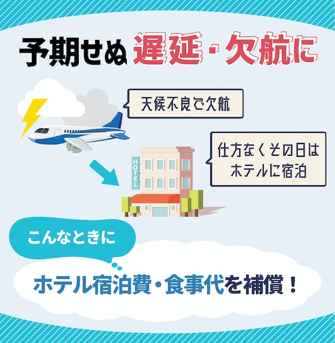 悪天候による遅延・欠航が心配なら「航空機遅延費用補償」