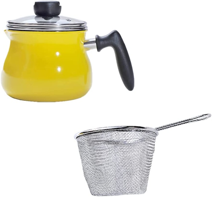 注ぎ口付きはホットドリンク作りにぴったり