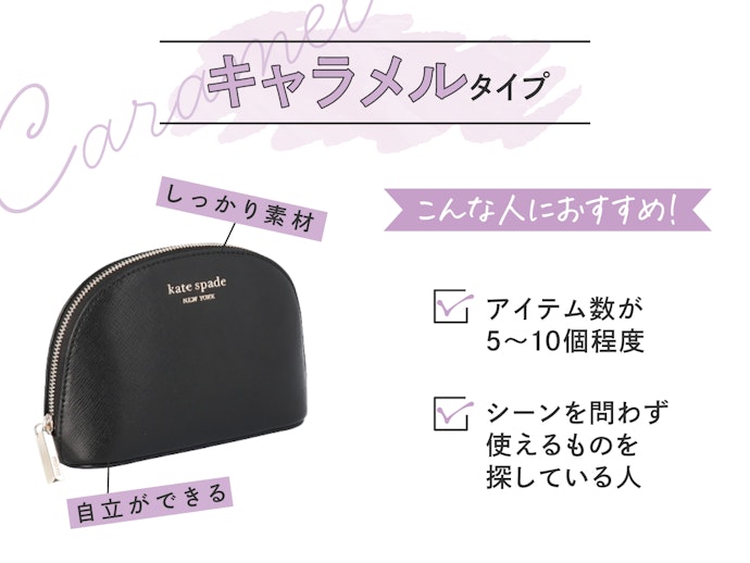 キャラメルタイプ:アイテム数5〜10個の人に。ただし、商品によってサイズはバラバラ